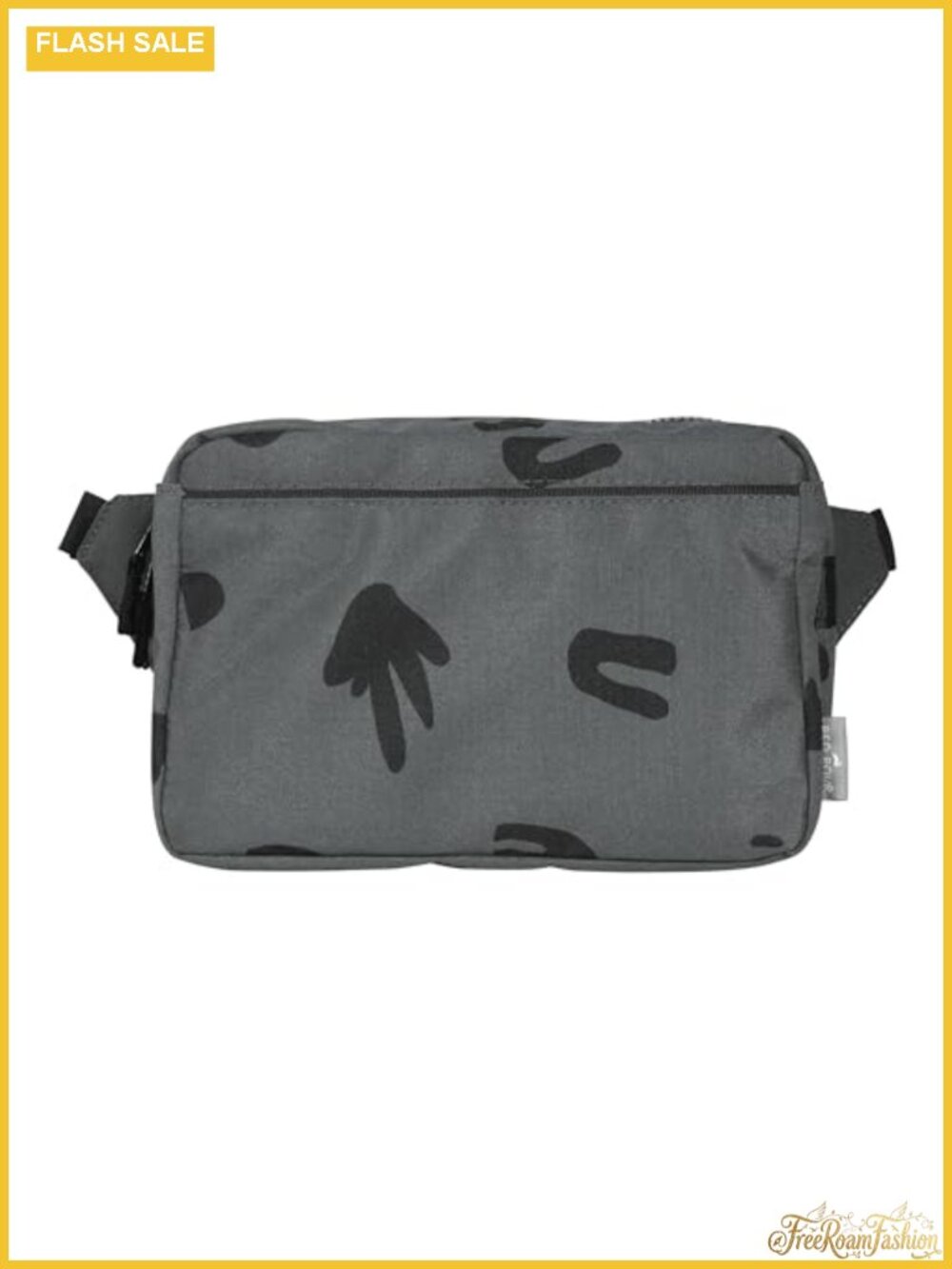 Joey Belt Bag Charcoal Doodle Hip Pack 2.4L Zipper Pockets
